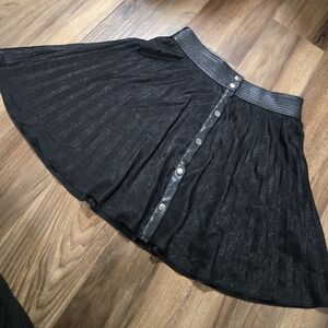 Elegant Black A-Line Skirt